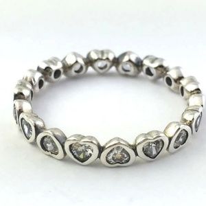 PANDORA Forever More Sterling Silver Ring Sz 5